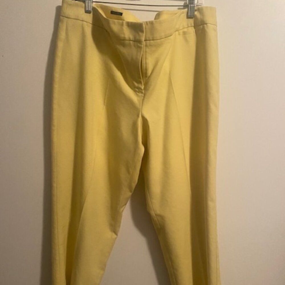 Talbots Signature Yellow crop pants, size 16